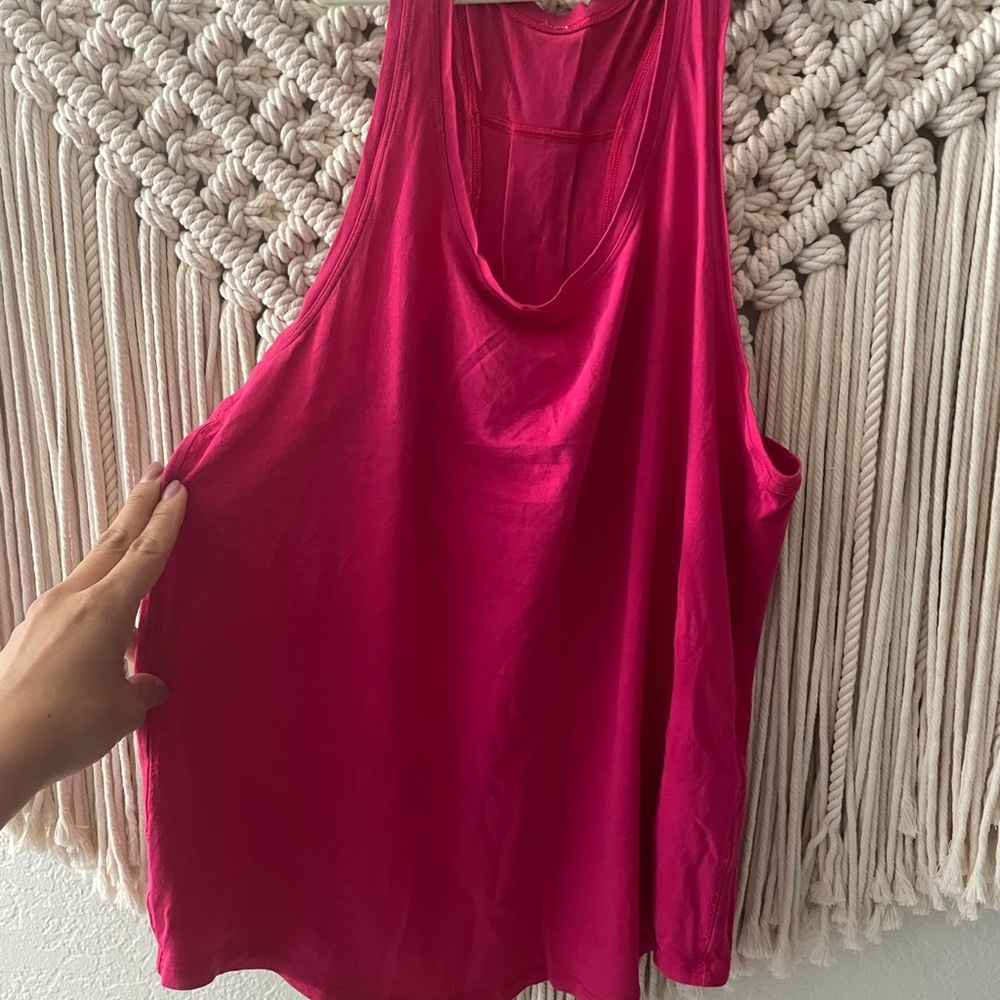 Lululemon Athletica Pink Sleeveless Relaxed Tank Top